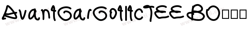 AvantGarGotltcTEE BO字体转换